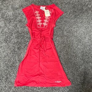 Craghoppers pink drawstring dress.